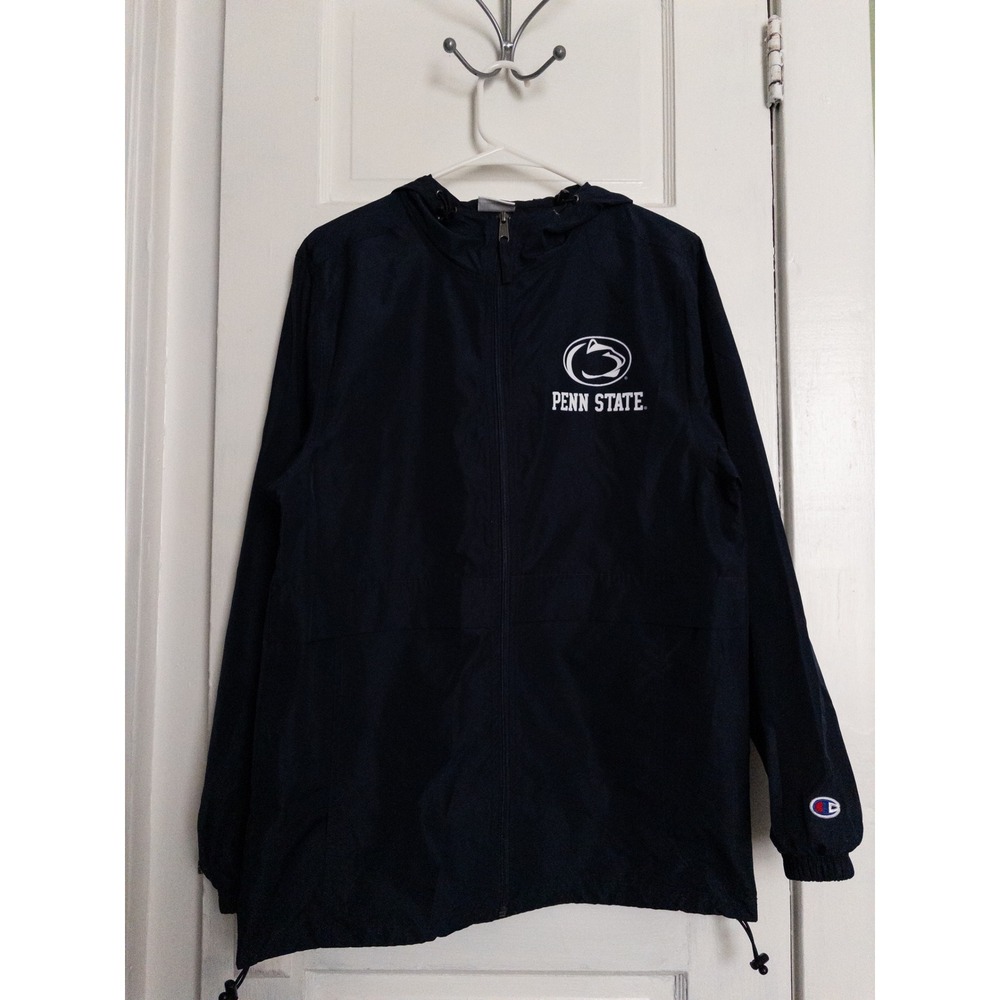 Champion Penn State Nittany Lions Navy Blue Windbreaker Jacket Size S